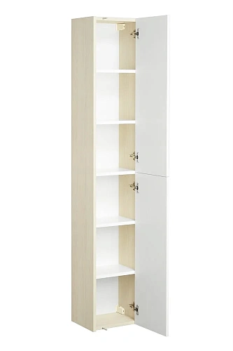 Шкаф-пенал Aquaton Йорк белый, ясень фабрик 1A171203YOAV0 Шкаф-пенал Aquaton Йорк белый, ясень фабрик 1A171203YOAV0