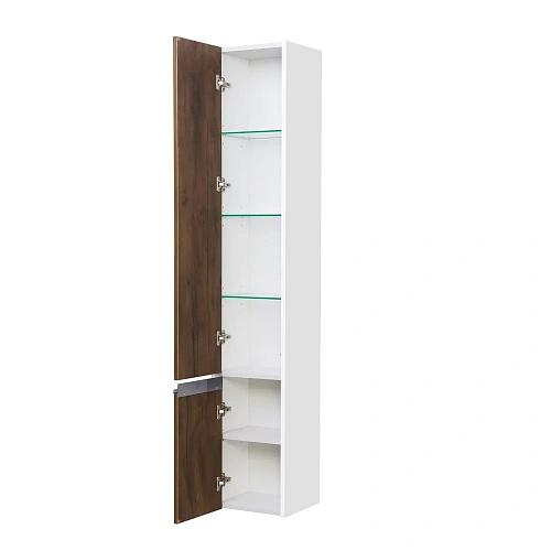 Шкаф-пенал Aquaton Капри левый таксония темная 1A230503KPDBL Шкаф-пенал Aquaton Капри левый таксония темная 1A230503KPDBL