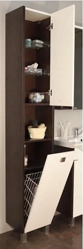 Шкаф-пенал Aquaton Крит (1A152503KT50R) правосторонний, белый Шкаф-пенал Aquaton Крит (1A152503KT50R) правосторонний, белый