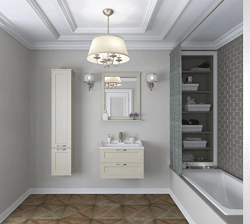 Шкаф-пенал Aquaton Леон дуб бежевый 1A186503LBPR0 Шкаф-пенал Aquaton Леон дуб бежевый 1A186503LBPR0