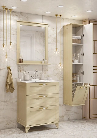 Шкаф-пенал Aquaton Леон дуб бежевый 1A186503LBPR0 Шкаф-пенал Aquaton Леон дуб бежевый 1A186503LBPR0