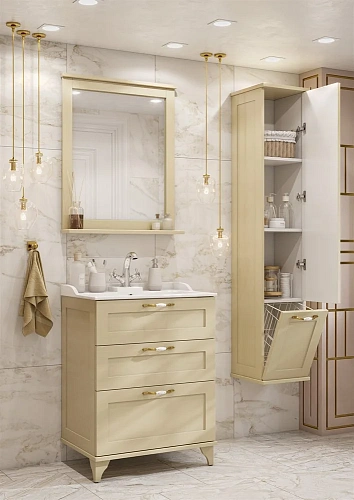 Шкаф-пенал Aquaton Леон дуб бежевый 1A186503LBPR0 Шкаф-пенал Aquaton Леон дуб бежевый 1A186503LBPR0