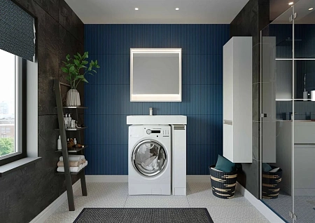 Шкаф-пенал Aquaton Лондри белый 1A236203LH010 Шкаф-пенал Aquaton Лондри белый 1A236203LH010