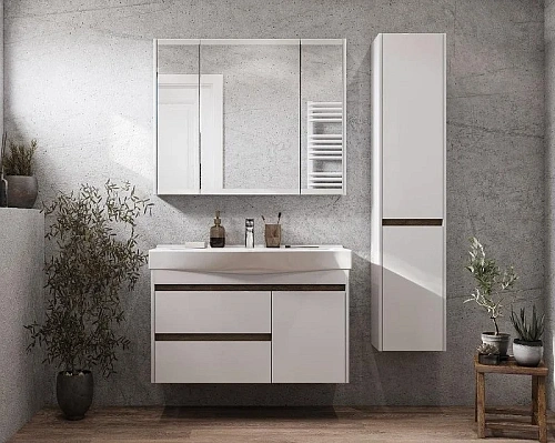 Шкаф-пенал Aquaton Нортон белая левая 1A249403NT01L Шкаф-пенал Aquaton Нортон белая левая 1A249403NT01L