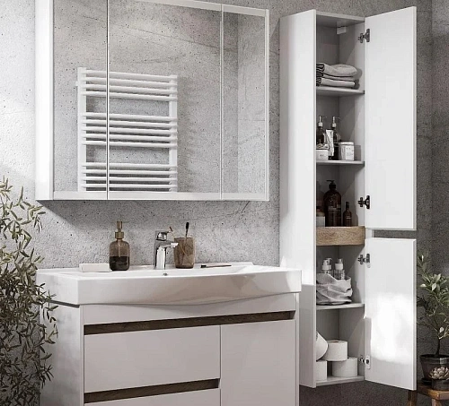 Шкаф-пенал Aquaton Нортон белая правая 1A249403NT01R Шкаф-пенал Aquaton Нортон белая правая 1A249403NT01R