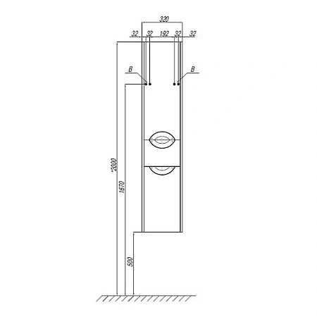 Шкаф-пенал Aquaton Сильва правый дуб полярный 1A215603SIW7R Шкаф-пенал Aquaton Сильва правый дуб полярный 1A215603SIW7R
