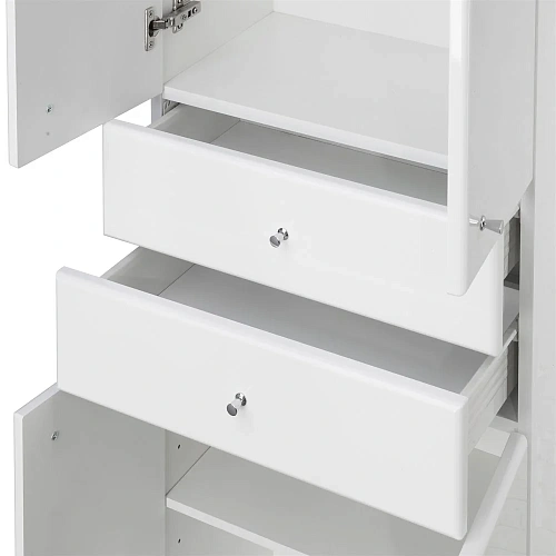 Шкаф-пенал Aquaton Симпл двустворчатая белый 1A122303SL010 Шкаф-пенал Aquaton Симпл двустворчатая белый 1A122303SL010