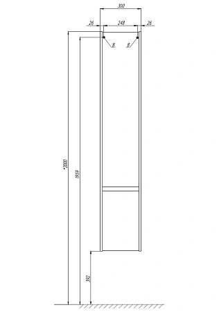 Шкаф-пенал Aquaton Стоун сосна арлингтон 1A228403SX850 Шкаф-пенал Aquaton Стоун сосна арлингтон 1A228403SX850