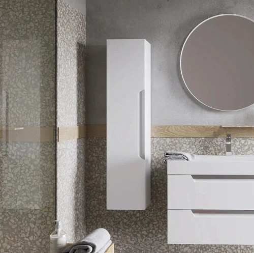 Шкаф-пенал Aqwella Cube CUB0503W подвесной, белый Шкаф-пенал Aqwella Cube CUB0503W подвесной, белый