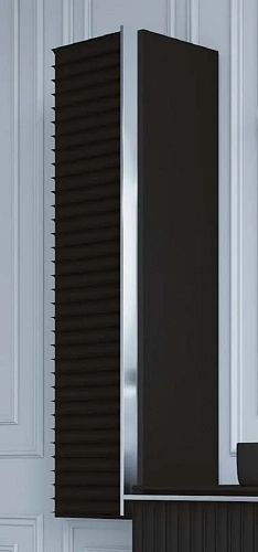 Шкаф-пенал Armadi Art Canale 846-BCR черный+хром без ножек Шкаф-пенал Armadi Art Canale 846-BCR черный+хром без ножек