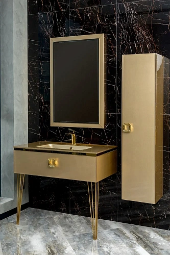 Шкаф-пенал Armadi Art LUCIDO 772-Light Gold Светлое золото Шкаф-пенал Armadi Art LUCIDO 772-Light Gold Светлое золото