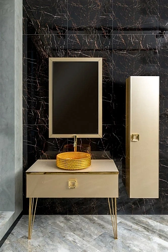 Шкаф-пенал Armadi Art LUCIDO 772-Light Gold Светлое золото Шкаф-пенал Armadi Art LUCIDO 772-Light Gold Светлое золото