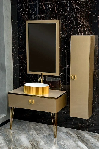 Шкаф-пенал Armadi Art LUCIDO 772-Light Gold Светлое золото Шкаф-пенал Armadi Art LUCIDO 772-Light Gold Светлое золото