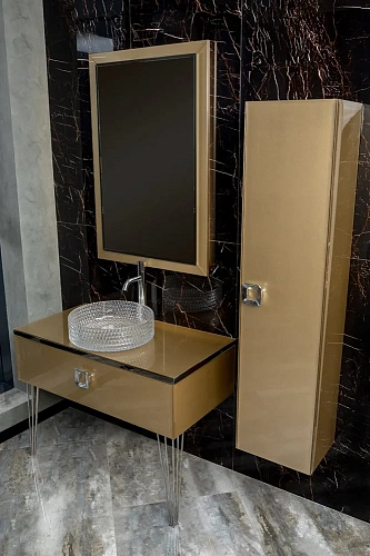 Шкаф-пенал Armadi Art LUCIDO 772-Light Gold Светлое золото Шкаф-пенал Armadi Art LUCIDO 772-Light Gold Светлое золото