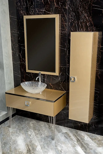 Шкаф-пенал Armadi Art LUCIDO 772-Light Gold Светлое золото Шкаф-пенал Armadi Art LUCIDO 772-Light Gold Светлое золото