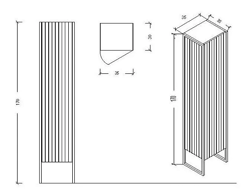 Шкаф-пенал Armadi Art MONACO 868-BCR-R черный глянец + хром R Шкаф-пенал Armadi Art MONACO 868-BCR-R черный глянец + хром R
