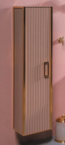 Шкаф-пенал Armadi Art MONACO 868-CPG капучино глянец + золото без ножек Шкаф-пенал Armadi Art MONACO 868-CPG капучино глянец + золото без ножек