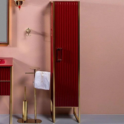 Шкаф-пенал Armadi Art MONACO 868-RG-R бордо глянец + золото R Шкаф-пенал Armadi Art MONACO 868-RG-R бордо глянец + золото R