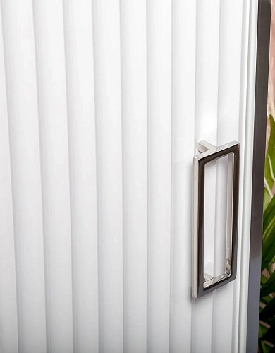 Шкаф-пенал Armadi Art MONACO 868-WCR-L белый глянец + хром L Шкаф-пенал Armadi Art MONACO 868-WCR-L белый глянец + хром L