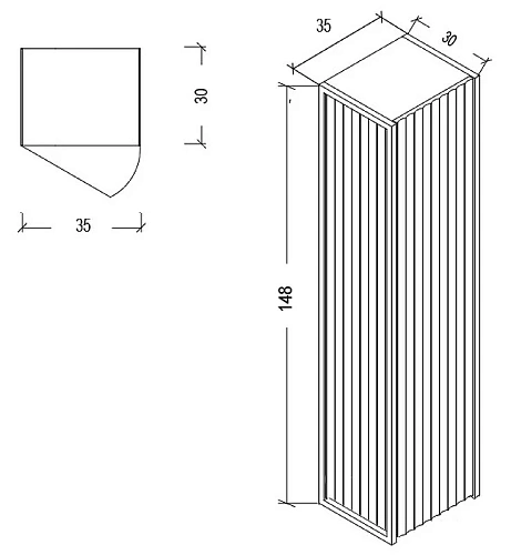Шкаф-пенал Armadi Art Monaco капучино глянец + хром (без ножек), подвесной 868-CPCR 868-CCR Шкаф-пенал Armadi Art Monaco капучино глянец + хром (без ножек), подвесной 868-CPCR 868-CCR