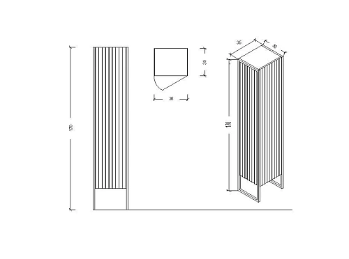 Шкаф-пенал Armadi Art Monaco черная глянец + золото (без ножек), подвесной 868-BG Шкаф-пенал Armadi Art Monaco черная глянец + золото (без ножек), подвесной 868-BG