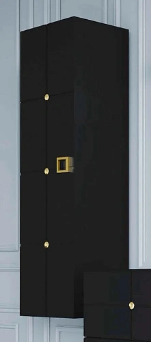 Шкаф-пенал Armadi Art Piazza 844-BG черный+золото без ножек Шкаф-пенал Armadi Art Piazza 844-BG черный+золото без ножек