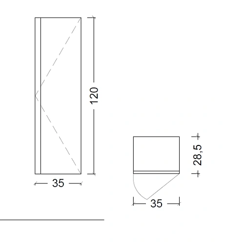 Шкаф-пенал Boheme CAPOLDA dark wood 849-120-D Шкаф-пенал Boheme CAPOLDA dark wood 849-120-D