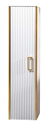 Шкаф-пенал Boheme MONACO белый глянец + золото без ножек 868-WG Шкаф-пенал Boheme MONACO белый глянец + золото без ножек 868-WG