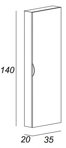 Шкаф-пенал CEZARES 44675 Шкаф-пенал CEZARES 44675