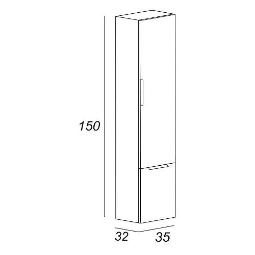 Шкаф-пенал CEZARES 55182 320x350 мм Шкаф-пенал CEZARES 55182 320x350 мм
