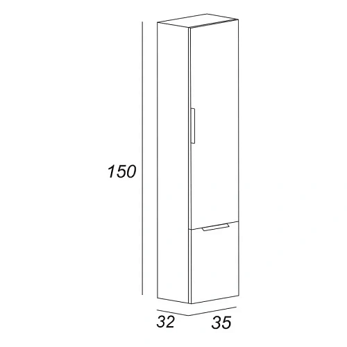 Шкаф-пенал CEZARES 55183 320x350 мм Шкаф-пенал CEZARES 55183 320x350 мм
