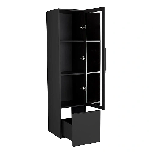Шкаф-пенал CEZARES PREMIUM 55502 Nero opaco 350x380 подвесной Шкаф-пенал CEZARES PREMIUM 55502 Nero opaco 350x380 подвесной
