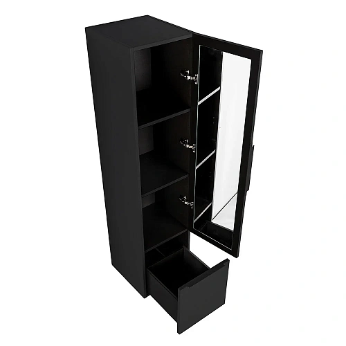 Шкаф-пенал CEZARES PREMIUM 55502 Nero opaco 350x380 подвесной Шкаф-пенал CEZARES PREMIUM 55502 Nero opaco 350x380 подвесной