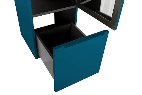 Шкаф-пенал CEZARES PREMIUM 55503 Blu petrolio 350x380 подвесной Шкаф-пенал CEZARES PREMIUM 55503 Blu petrolio 350x380 подвесной