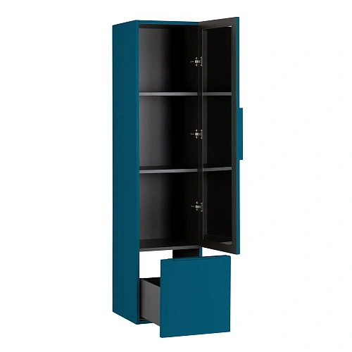 Шкаф-пенал CEZARES PREMIUM 55503 Blu petrolio 350x380 подвесной Шкаф-пенал CEZARES PREMIUM 55503 Blu petrolio 350x380 подвесной