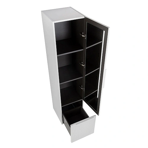 Шкаф-пенал CEZARES PREMIUM 55506 Plisse Bianco opaco 350x380 подвесной Шкаф-пенал CEZARES PREMIUM 55506 Plisse Bianco opaco 350x380 подвесной