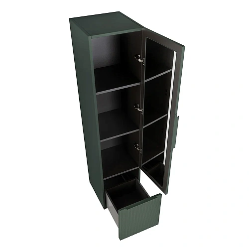 Шкаф-пенал CEZARES PREMIUM 55510 Plisse Verde opaco 400x300 подвесной Шкаф-пенал CEZARES PREMIUM 55510 Plisse Verde opaco 400x300 подвесной