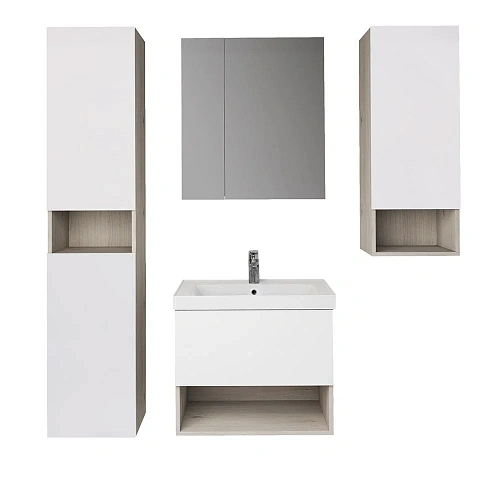 Шкаф-пенал DREJA PERFECTO, 35 см, подвесной/напольный, универсальный, 2 дверцы, 4 стеклянные полки, 99.0814 Шкаф-пенал DREJA PERFECTO, 35 см, подвесной/напольный, универсальный, 2 дверцы, 4 стеклянные полки, 99.0814