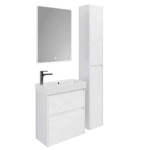 Шкаф-пенал DREJA SLIM, 30 см, подвесной/напольный, универсальный, 2 дверцы, 4 стеклянные полки, белы 99.0406 Шкаф-пенал DREJA SLIM, 30 см, подвесной/напольный, универсальный, 2 дверцы, 4 стеклянные полки, белы 99.0406