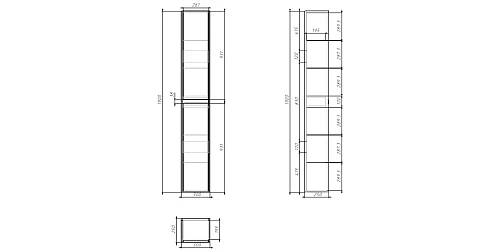 Шкаф-пенал DREJA SlIM, 30 см, подвесной/напольный, универсальный, 2 дверцы, 4 стеклянные полки, белы 99.0505 Шкаф-пенал DREJA SlIM, 30 см, подвесной/напольный, универсальный, 2 дверцы, 4 стеклянные полки, белы 99.0505