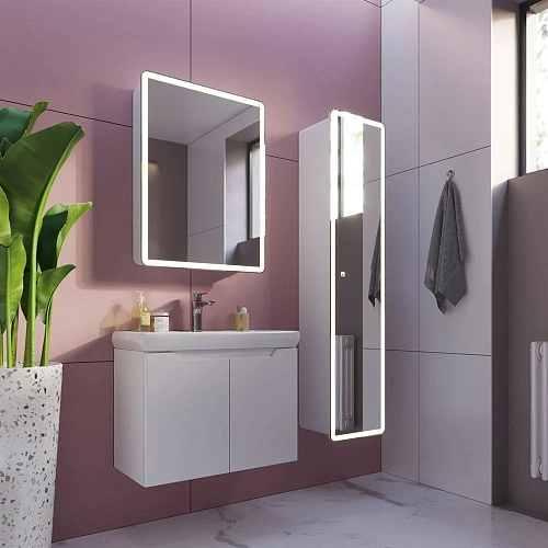 Шкаф-пенал DREJA зеркальный POINT, 40 см, подвесной, универсальный, 1 дверца, 4 стеклянные полки, се 99.9035 Шкаф-пенал DREJA зеркальный POINT, 40 см, подвесной, универсальный, 1 дверца, 4 стеклянные полки, се 99.9035