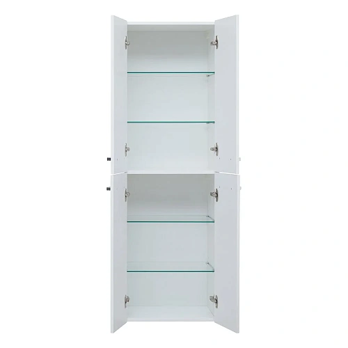 Шкаф-пенал DREJA, 50 см, подвесной/напольный, универсальный, 4 дверцы, 4 стеклянные полки, белый гля 77.0301W Шкаф-пенал DREJA, 50 см, подвесной/напольный, универсальный, 4 дверцы, 4 стеклянные полки, белый гля 77.0301W