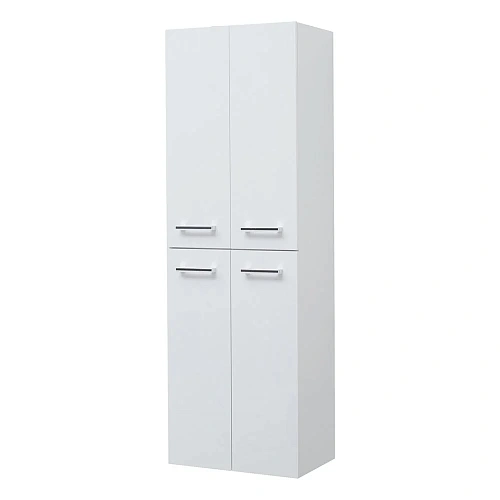 Шкаф-пенал DREJA, 50 см, подвесной/напольный, универсальный, 4 дверцы, 4 стеклянные полки, белый гля 77.0301W Шкаф-пенал DREJA, 50 см, подвесной/напольный, универсальный, 4 дверцы, 4 стеклянные полки, белый гля 77.0301W