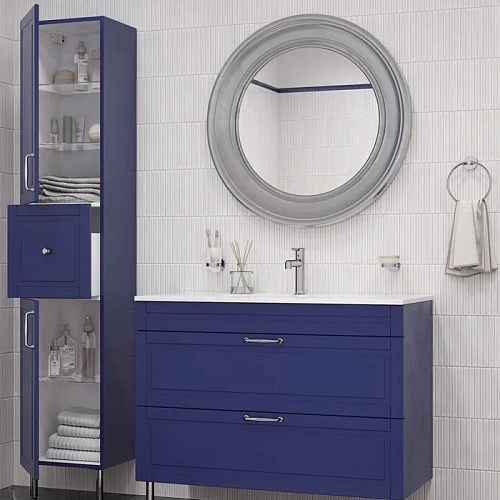 Шкаф-пенал IDDIS Oxford (OXF36N0i97) напольный, 36 см, синий Шкаф-пенал IDDIS Oxford (OXF36N0i97) напольный, 36 см, синий