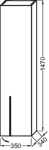 Шкаф-пенал Jacob Delafon Nouvelle Vague EB3047D-E73 фактурный дуб Шкаф-пенал Jacob Delafon Nouvelle Vague EB3047D-E73 фактурный дуб