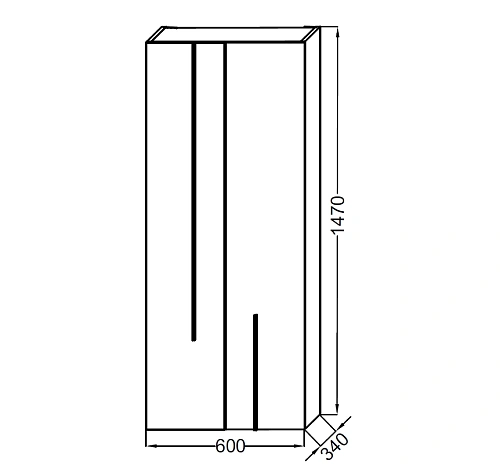 Шкаф-пенал Jacob Delafon Nouvelle VagueEB3046-N18 белый Шкаф-пенал Jacob Delafon Nouvelle VagueEB3046-N18 белый