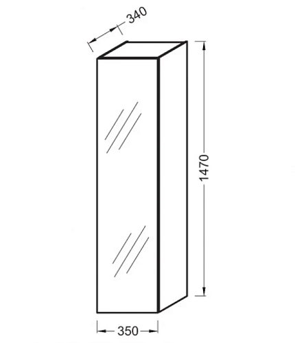 Шкаф-пенал Jacob Delafon Odeon Up EB873RU-J5 белый Шкаф-пенал Jacob Delafon Odeon Up EB873RU-J5 белый