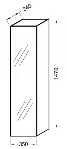 Шкаф-пенал Jacob Delafon Odeon Up EB873RU-Е5 светлый дуб Шкаф-пенал Jacob Delafon Odeon Up EB873RU-Е5 светлый дуб