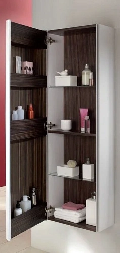 Шкаф-пенал Jacob Delafon Pacific EB1115G-N21 серый титан лак Шкаф-пенал Jacob Delafon Pacific EB1115G-N21 серый титан лак