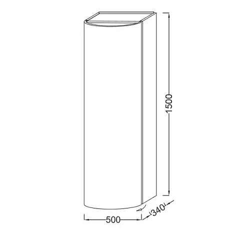 Шкаф-пенал Jacob Delafon Pacific EB1115G-N21 серый титан лак Шкаф-пенал Jacob Delafon Pacific EB1115G-N21 серый титан лак